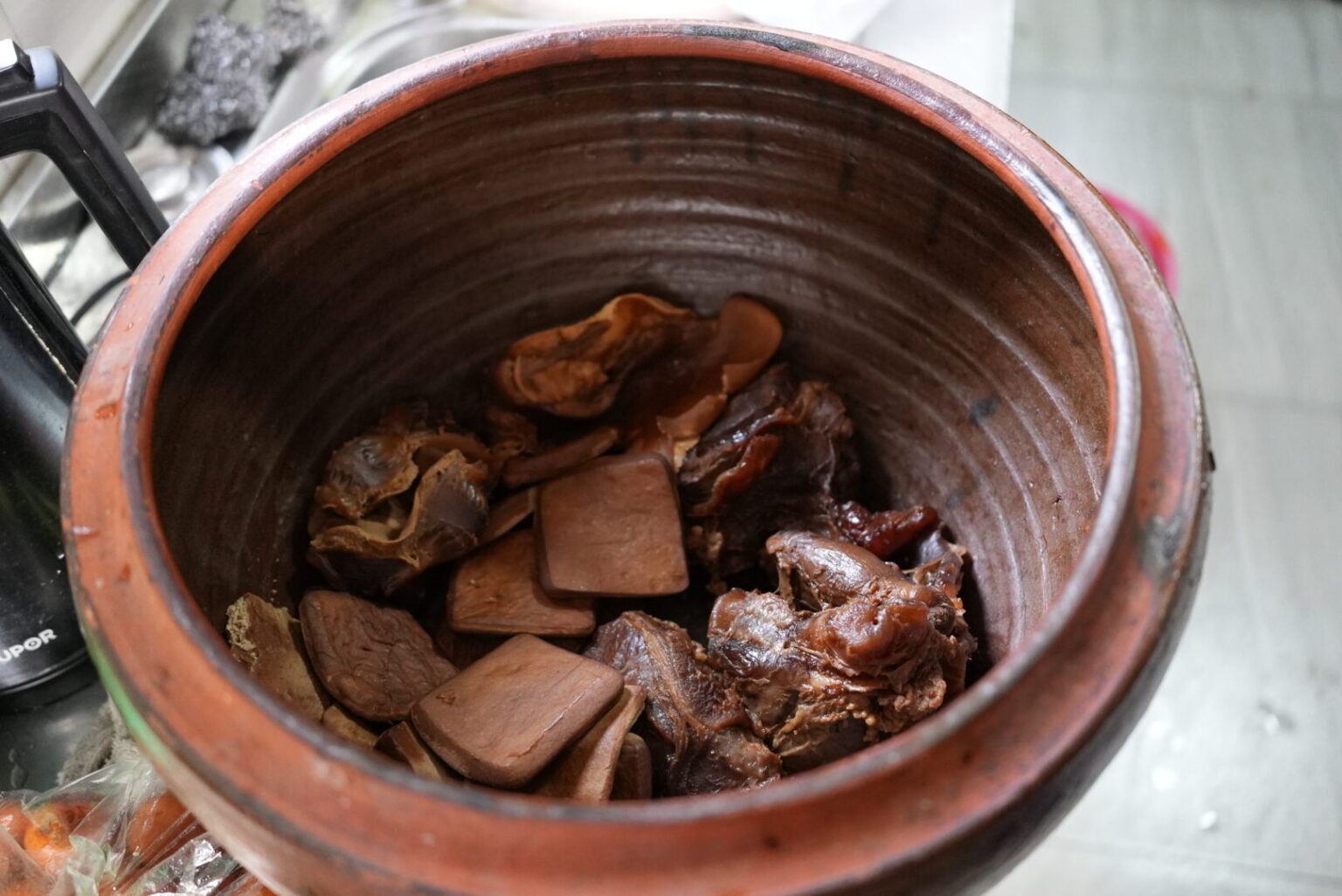 Braised duck
