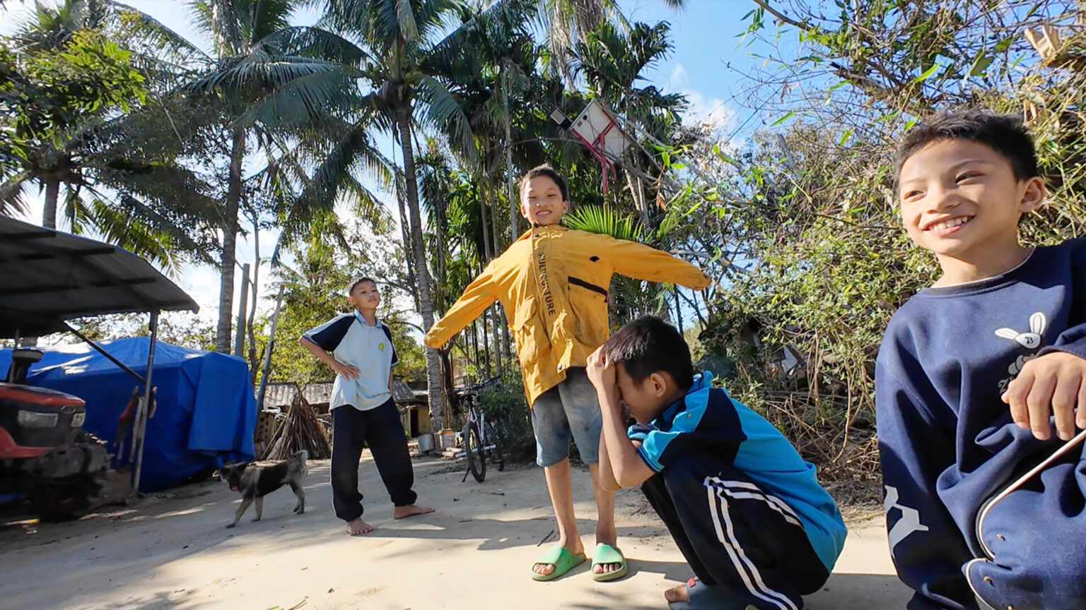 Kids from the village