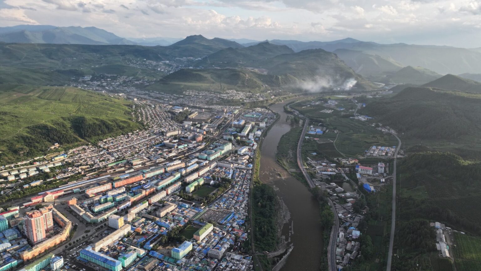 North Korea alongside Yalu River