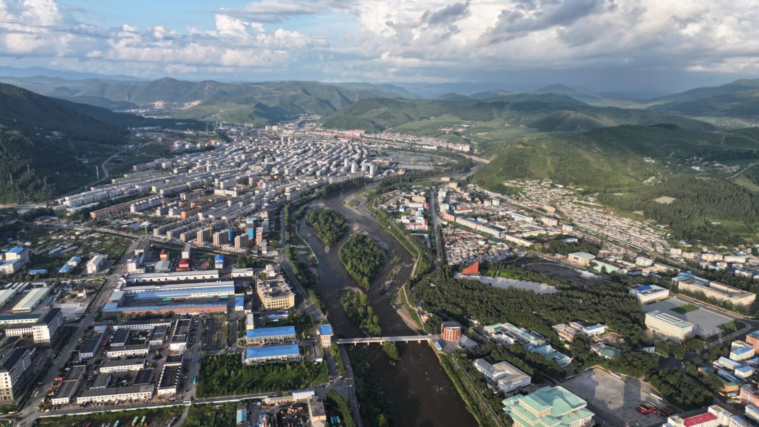 North Korea alongside Yalu River