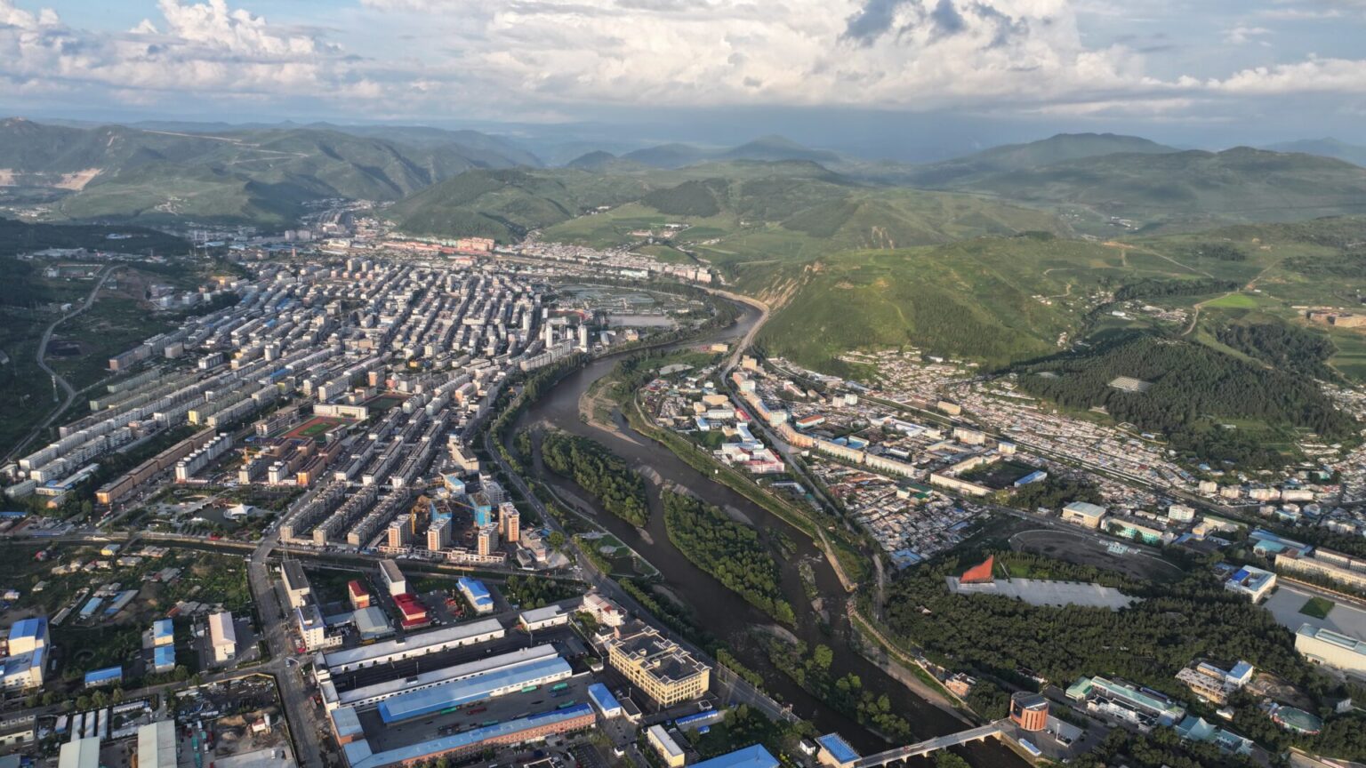 North Korea alongside Yalu River