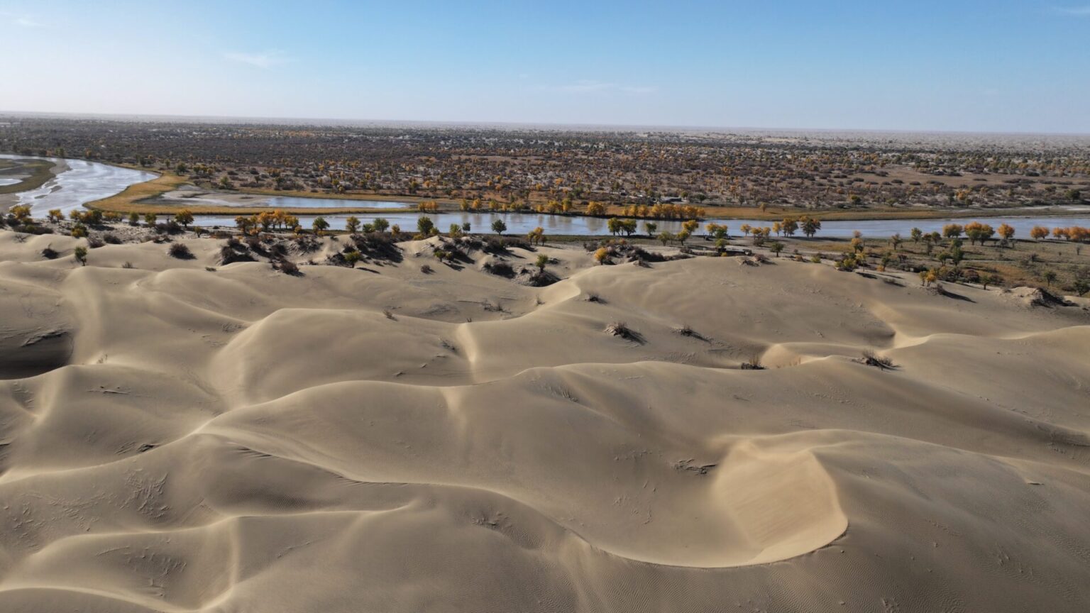 Vast Landscape of Taklamakan Desert