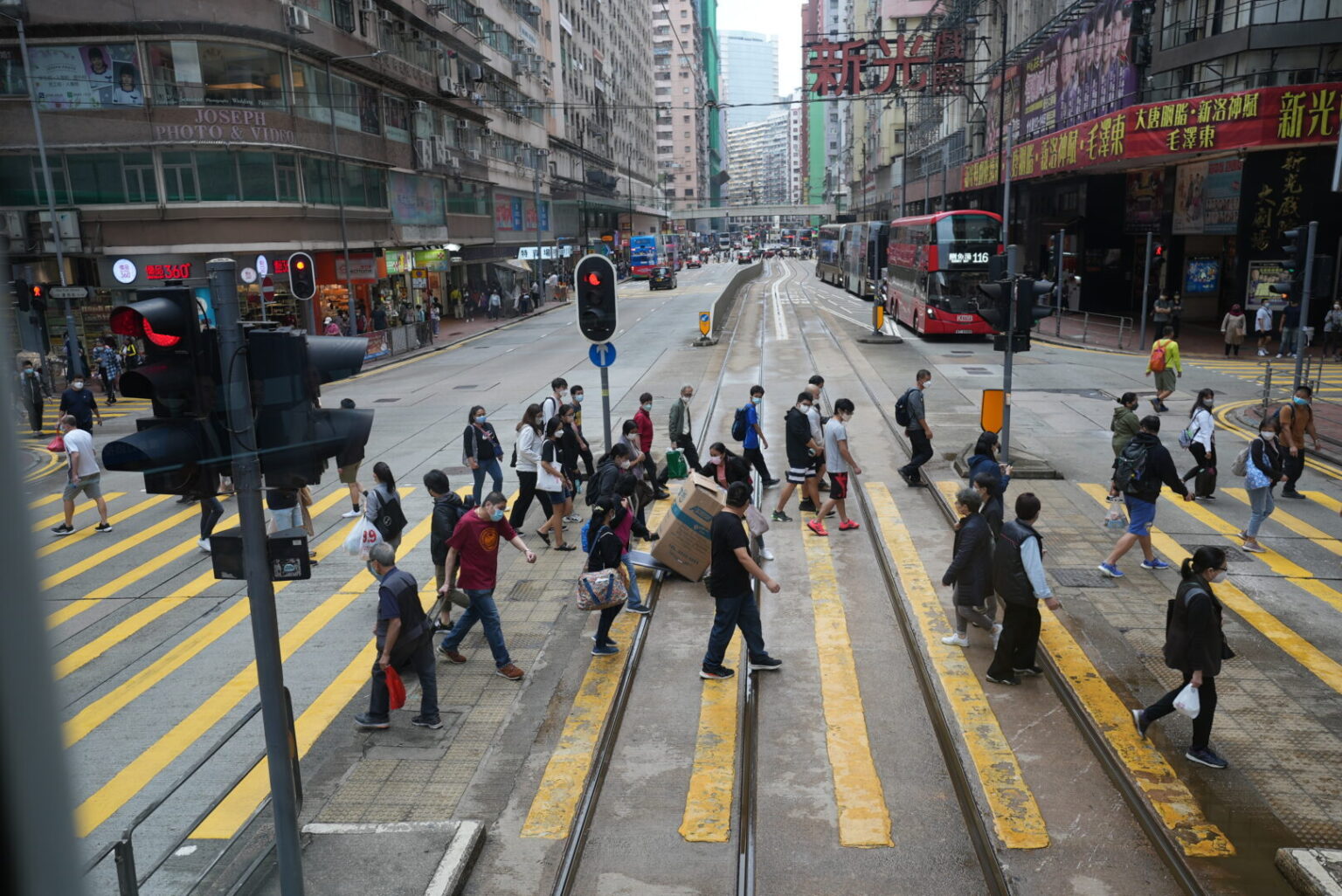Hong Kong's busy streets