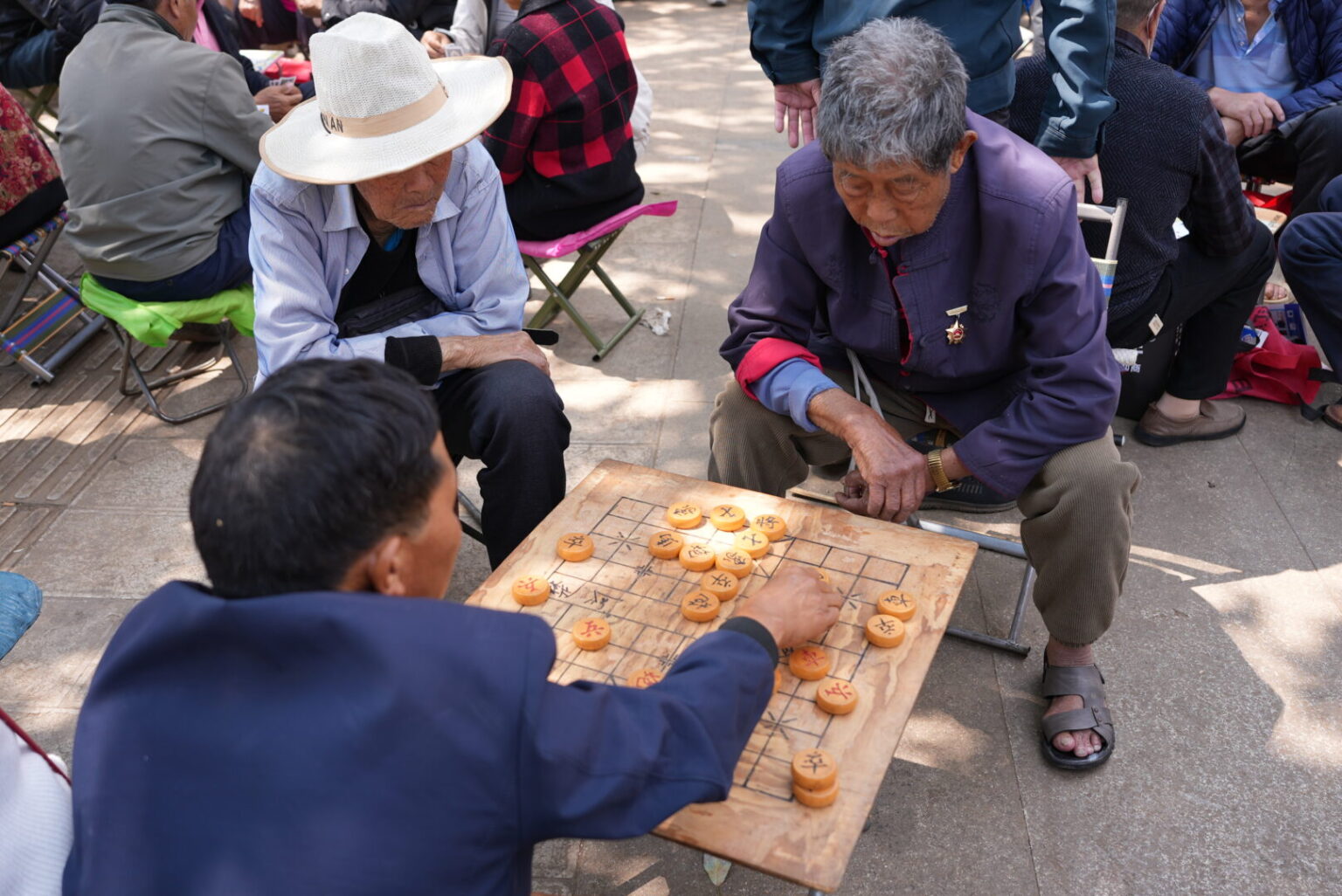 Locals playing games