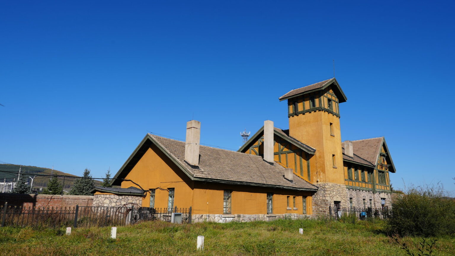 German architecture inspired fire station