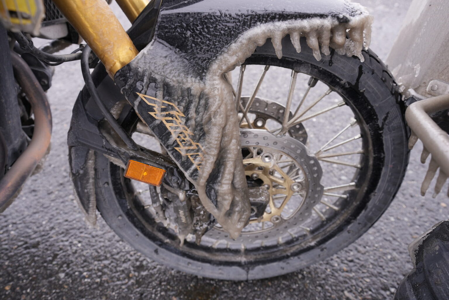 Freezing the wheels