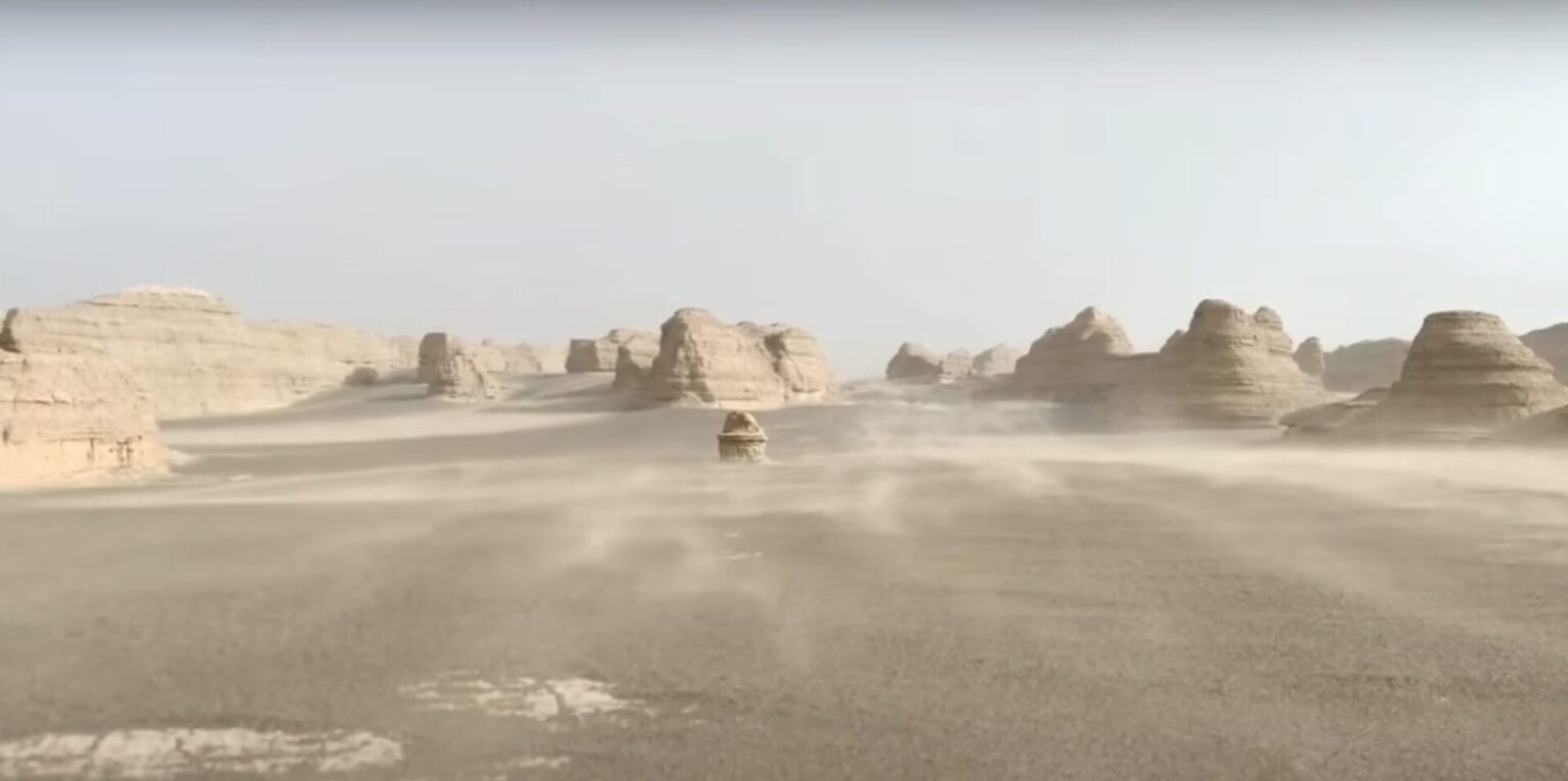 Desert Landscape around Dunhuang