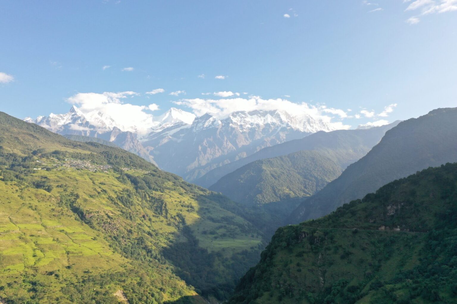 Untouched Mountain Landscape around Tanting